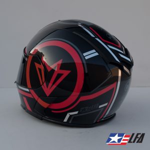 Avengers custom painted helmet back left