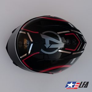 Avengers custom painted helmet top