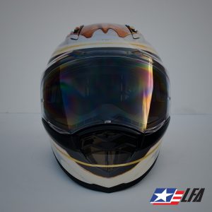 Battlestar Galactica Custom Painted Motorcycle Helmet Front