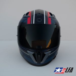 Captain America Custom Painted Motorcycle Helmet Front