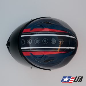 Captain America Custom Painted Motorcycle Helmet Top