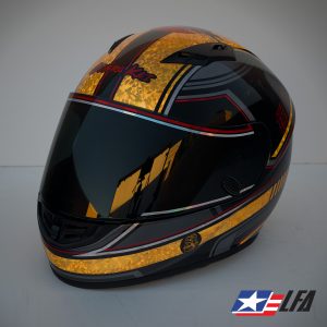 Cobra Kai Motorcycle Helmet Front Left