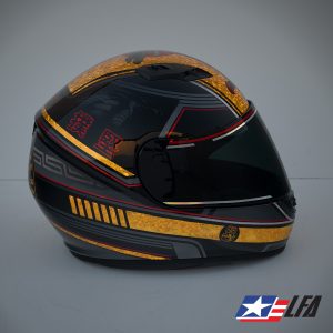 Cobra Kai Motorcycle Helmet Right