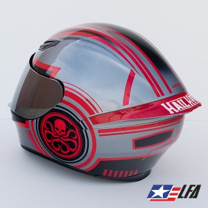 Hail Hydra Motorcycle Helmet Back left