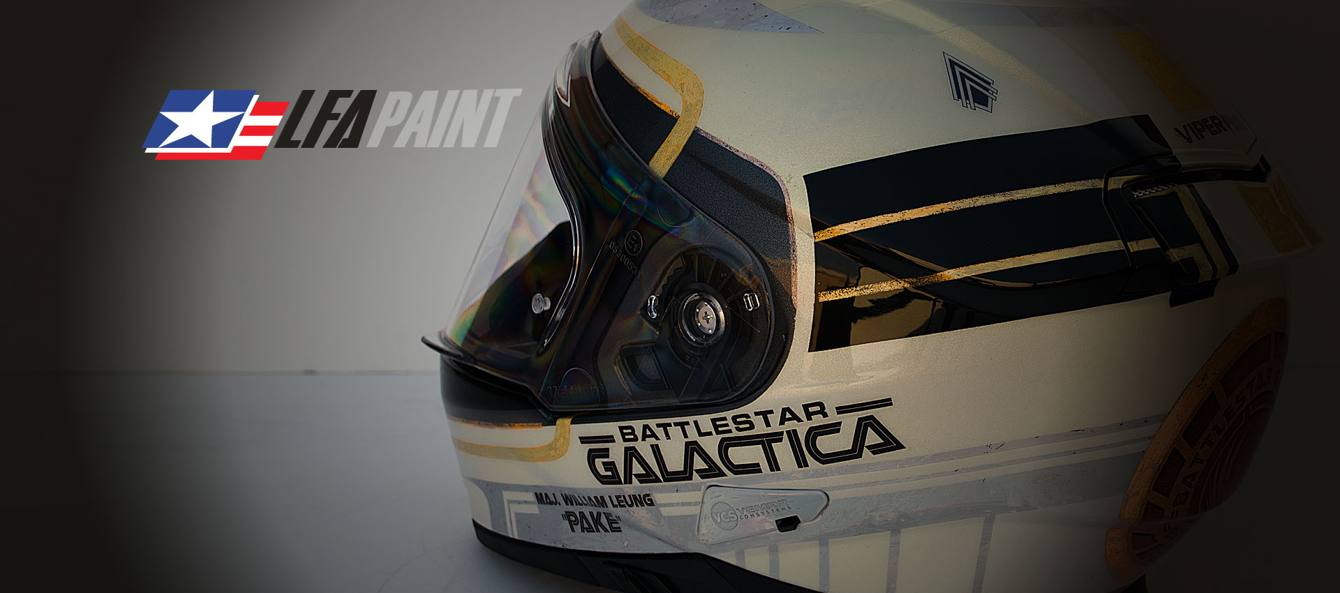 Battlestar Galactica Motorcycle Helmet