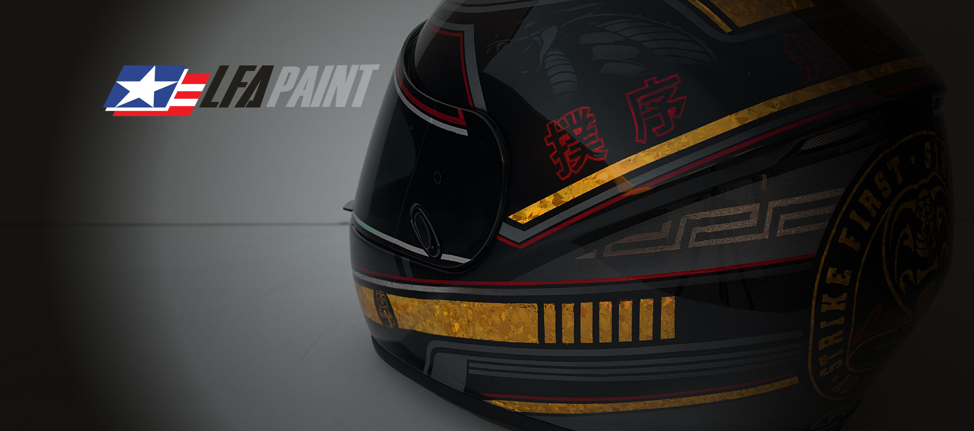 Cobra Kai Custom Painted Helmet