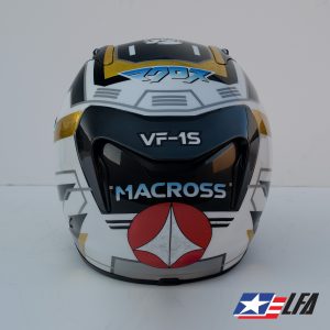 Macross Valkyrie Special Motorcycle Helmet Back