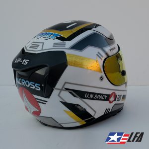 Macross Valkyrie Special Motorcycle Helmet Back Right