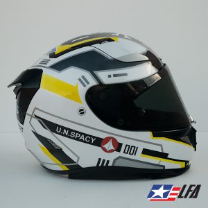 Macross Custom Painted Motorcycle Helmet Right