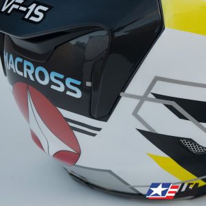 Macross Custom Painted Motorcycle Helmet Detail 1