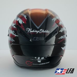 170 Mph Club Custom Painted Motorcycle Helmet Back