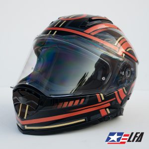 Tron 2.0 Custom Painted Motorcycle Helmet Front Left