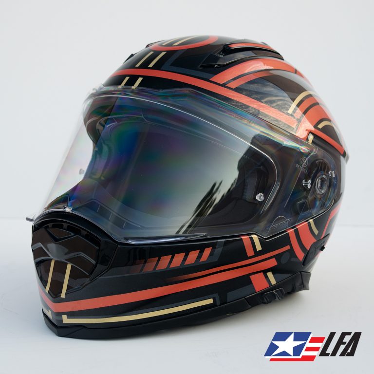 Tron 2.0 Custom Painted Motorcycle Helmet