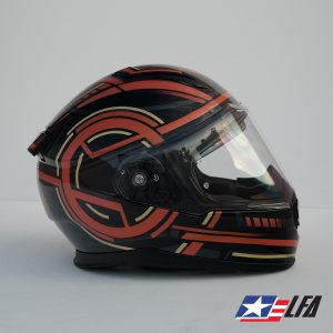 Tron 2.0 Custom Painted Motorcycle Helmet Right