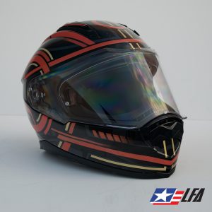 Tron 2.0 Custom Painted Motorcycle Helmet Front Right