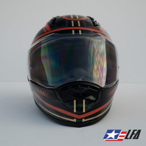 Tron 2.0 Custom Painted Motorcycle Helmet Front