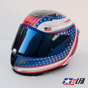 USA Patriot Custom Painted Helmet Front Left