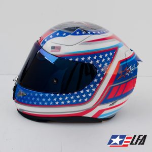 USA Patriot Custom Painted Helmet Left