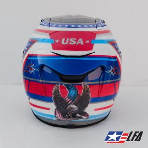 USA Patriot Custom Painted Helmet Back