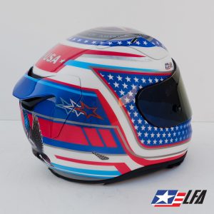 USA Patriot Custom Painted Helmet Right Back